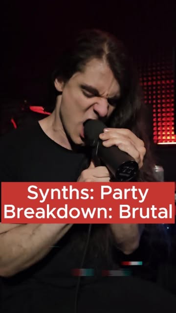 Our music has many facets and sometimes the things are not as they seem. ⚫️ While the synths in breakdown and mainriff of our new song CURTAIN CALL almost have a cheerful vibe, the lyrics are very dar…