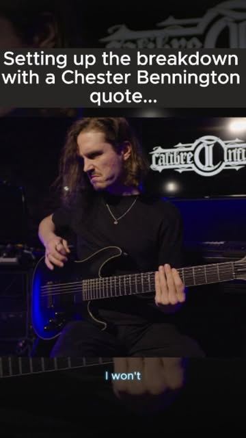 This part is so crazy! 🤯 The quote you hear is taken from an interview of Chester Bennington and followed by this melodic, emotional and chaotic guitar part. Check our channels for the full song. 😉

#…